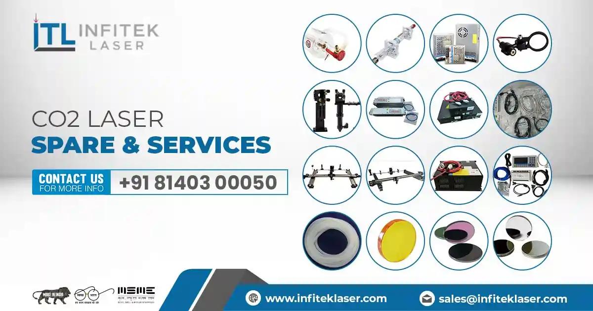 Red beam pointer for CO2 laser alignment
