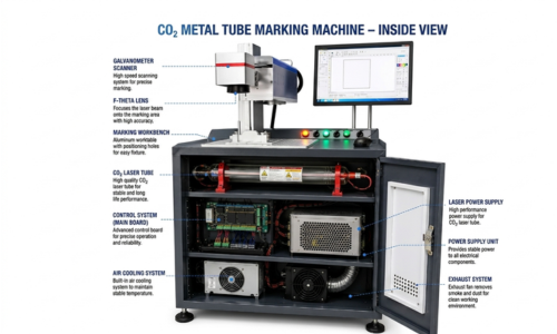CO2 Metal Tube Marking Machine