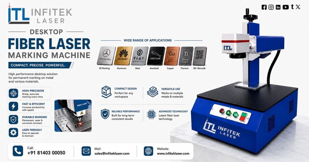 Desktop Fiber Laser Marking Machine in Rajasthan
