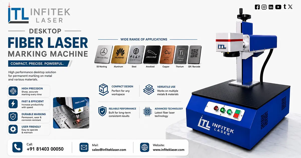 Desktop Fiber Laser Marking Machine in Rajasthan