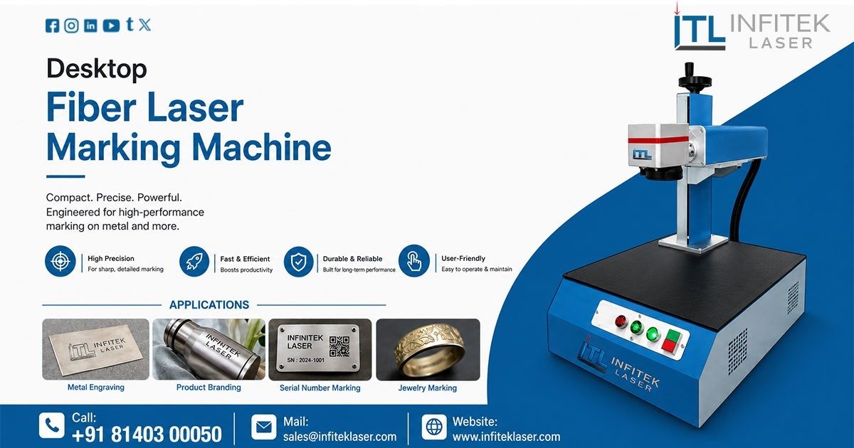 Desktop Fiber Laser Marking Machine in Ahmedabad